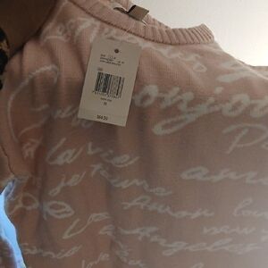 Guess Pink and White Women's Puffer Jacket